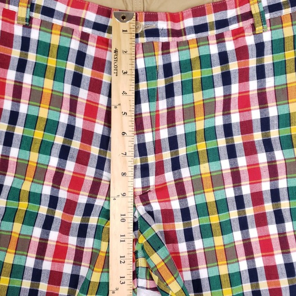 Cremieux Shorts Arnold Reversible Madras Preppy 35 Multicolor Summer Coastal - Picture 4 of 9